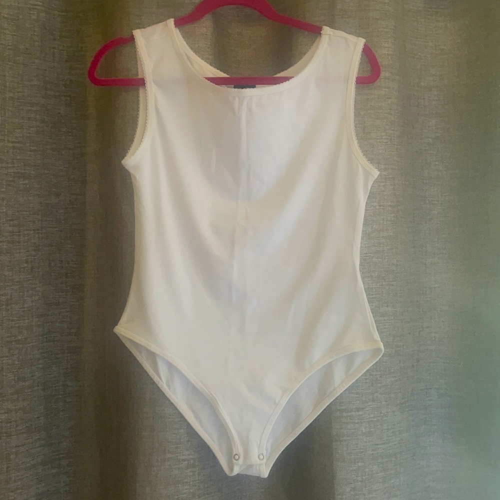 Plain white Bodysuit